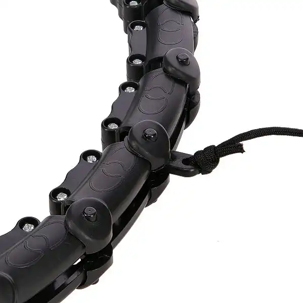 Хула-хуп з обважнювачем HMS HHW02 чорний та поясом для схуднення