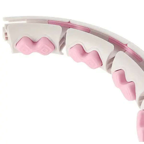 Хула-хуп з гравітаційним м'ячем та лічильником HMS HHW06 рожевий + пояс для схуднення