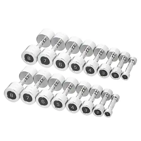 Гантельний ряд HMS CHD 2x1-8кг зі стійкою HMS STR36