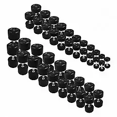 Гантельний ряд для спортзалу 1050кг HMS HPC SET (2x2.5-50кг) с