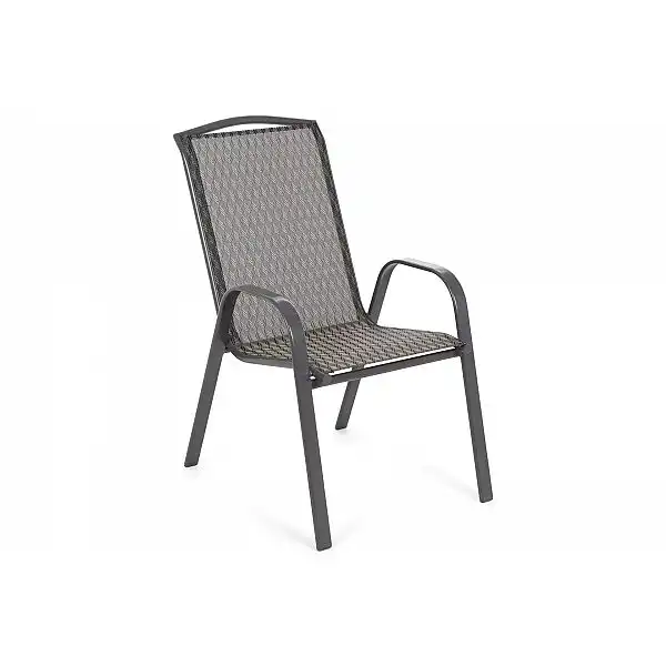 Металеві садові меблі Sevilla 145 см Atlanta Grey / Black Diamond 6+1