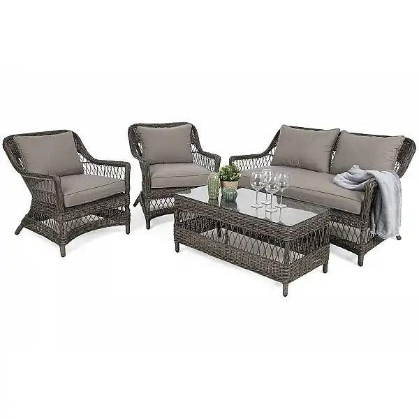 Садові меблі з техноратангу Puglia Ginger / Brown Melange