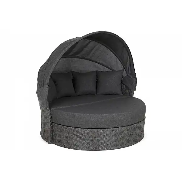 Садовый диван Sydney Grey / Grey Melange с балдахином