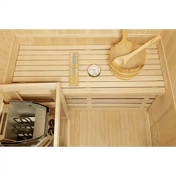 EA2 Біла фінська сауна з каменкою
