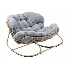 Крісло з техноротангу Palermo Begie / Light Grey