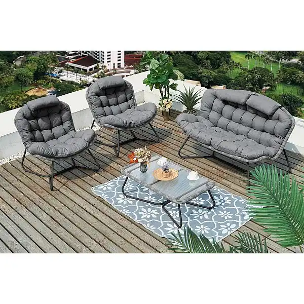 Комплект крісел з техноротангу Palermo Grey / Grey