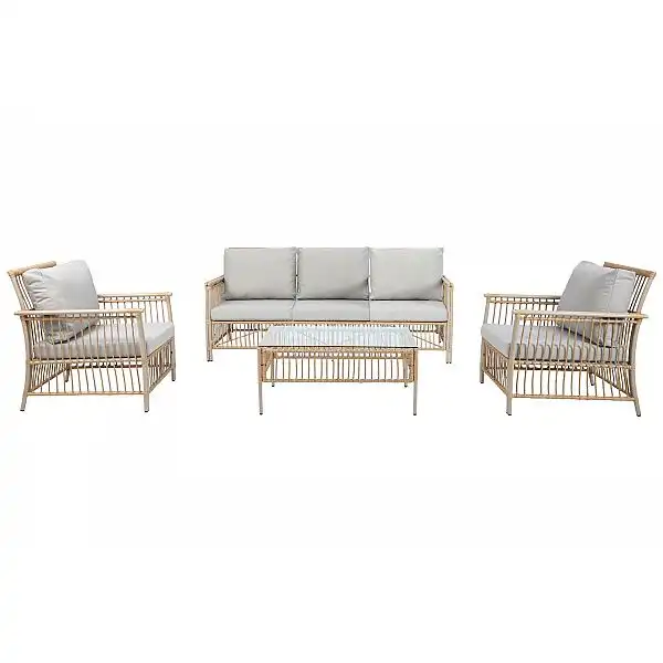 Садові меблі з техноротангу Sycylia Beige / Beige