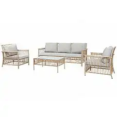 Садові меблі з техноротангу Sycylia Beige / Beige