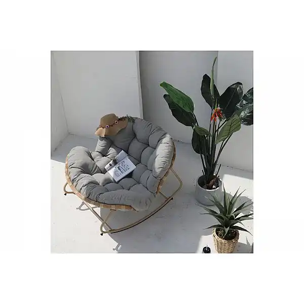 Комплект крісел з техноратангу Palermo Beige / Light Gray