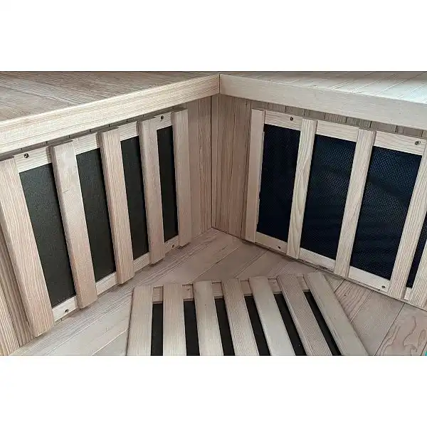 Инфракрасная угловая сауна RG2C с цветотерапией (выставочная модель)