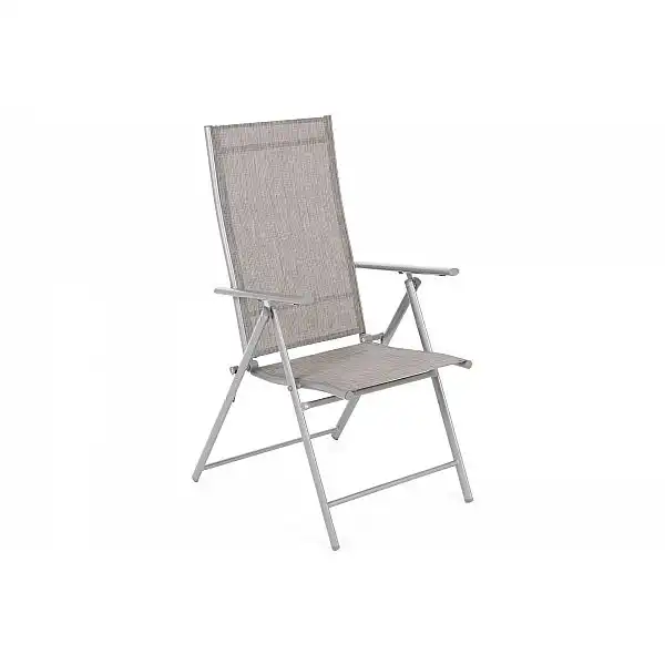 Металеві садові меблі Casablanca 150 см Silver / Taupe Melange 6+1
