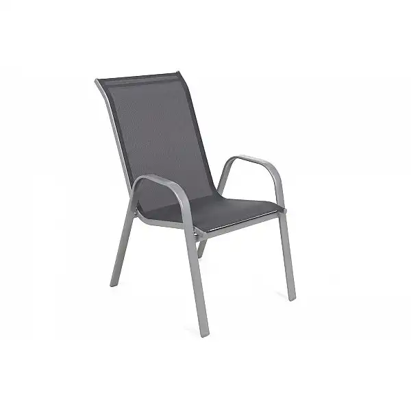 Металеві садові меблі Sevilla 150 см Grey / Black 6+1