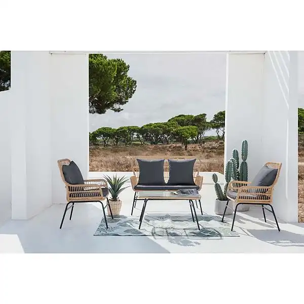 Садові меблі з техноротангу Werona Beige / Grey