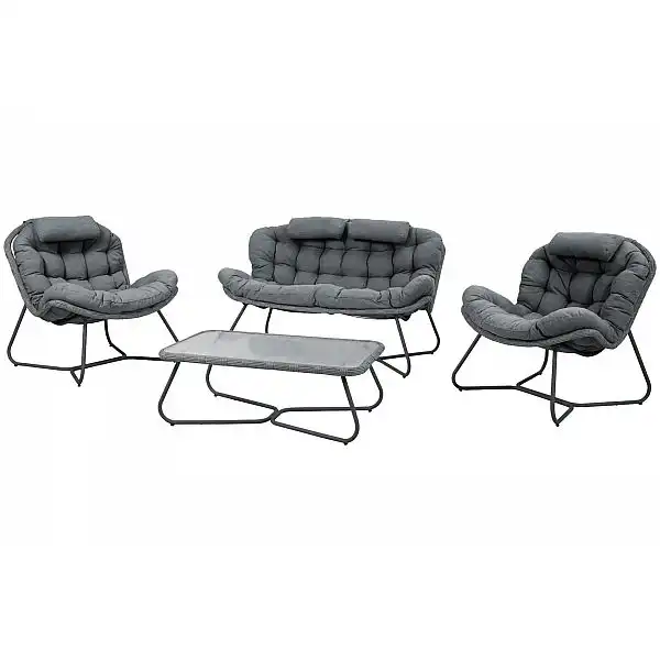 Садові меблі з техноратангу Palermo Grey / Grey