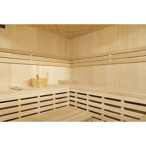 EA5 кутова фінська сауна з піччю, виставкова площа