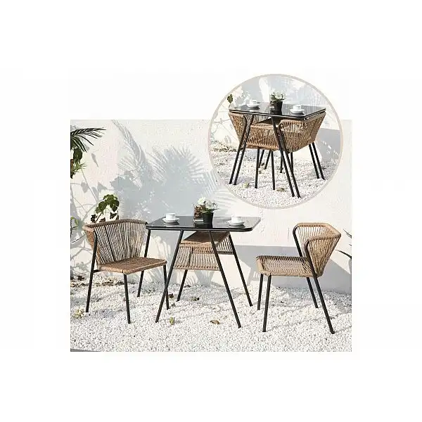 Садові меблі Fiuggi Black / Beige