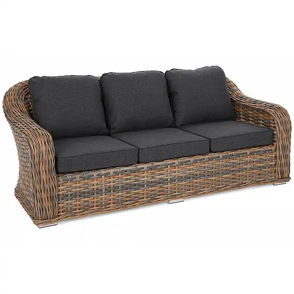 Садові меблі з техноратангу Foggia Ginger Melange / Dark Grey