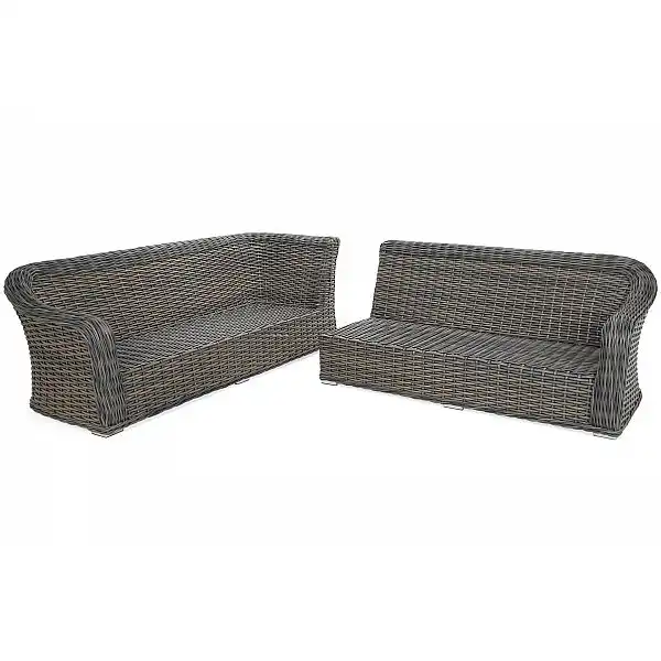 Кутовий набір садових меблів Foggia Silk Grey / Grey Melange