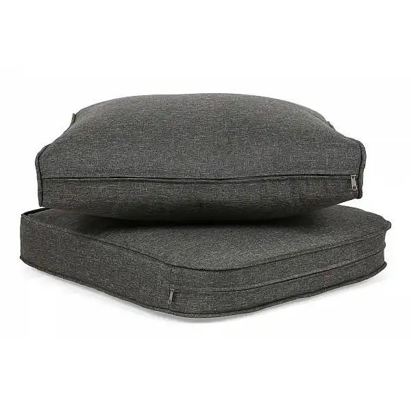 Кутовий набір садових меблів Foggia Silk Grey / Grey Melange