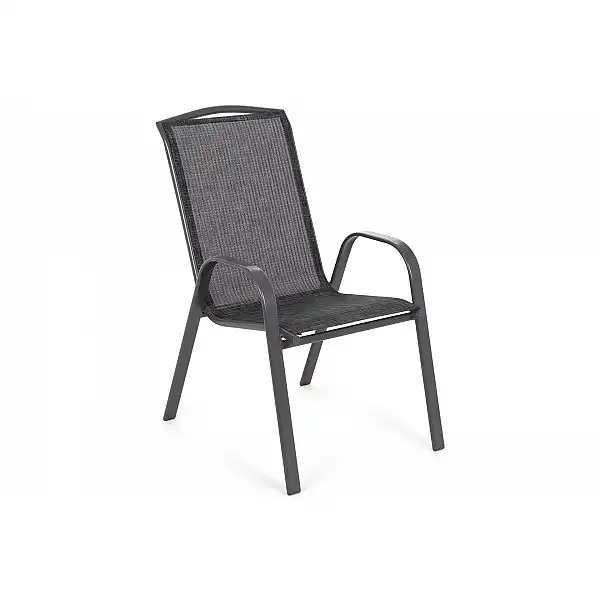 Металеві садові меблі Sevilla 145 см Atlanta Grey / Black Melange 6+1