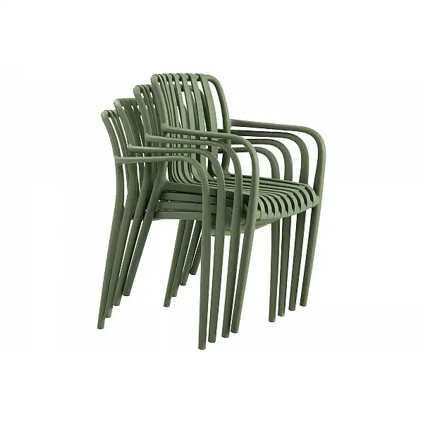 Садові меблі Casablanca 145 см Silver / Grey + Lomi Green 6+1