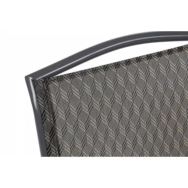 Металевий садовий стілець Atlanta Grey / Black Diamond