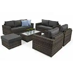 Садові меблі з техноротангу Perugia Olive / Grey