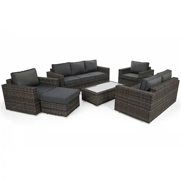 Садові меблі з техноротангу Perugia Olive / Grey