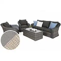 Садові меблі з техноротангу Foggia Beige / Beige Melange