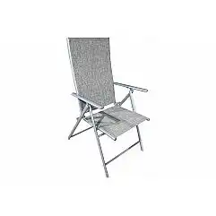 Садовий металевий стілець Casablanca Silver / Taupe Melange
