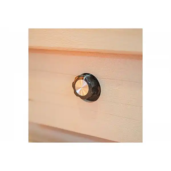 Чорна кутова інфрачервона сауна EP2CRS з соляними панелями