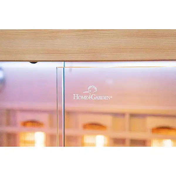 Чорна кутова інфрачервона сауна EP2CRS з соляними панелями