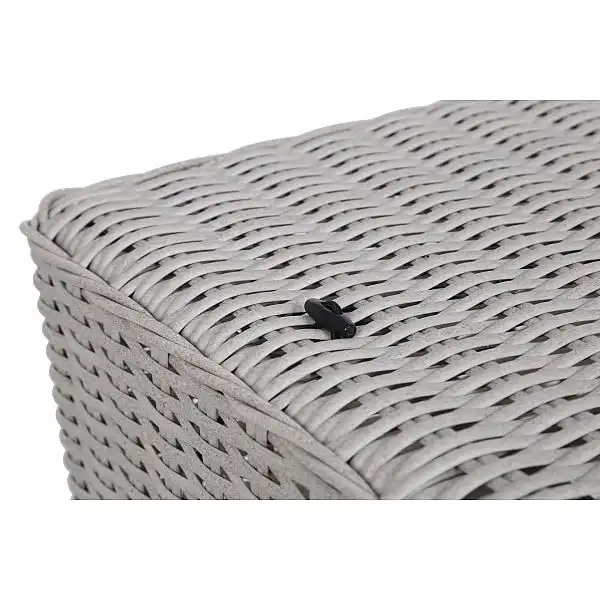 Кутовий комплект садових меблів Termoli White / Grey