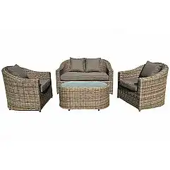 Садові меблі з техноротангу Modena Beige / Beige Melange