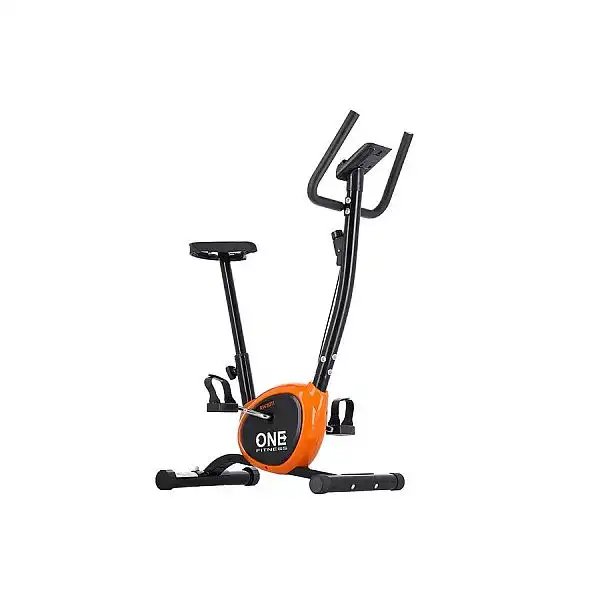 Велотренажер механічний One Fitness RW3011 чорно-оранжевий