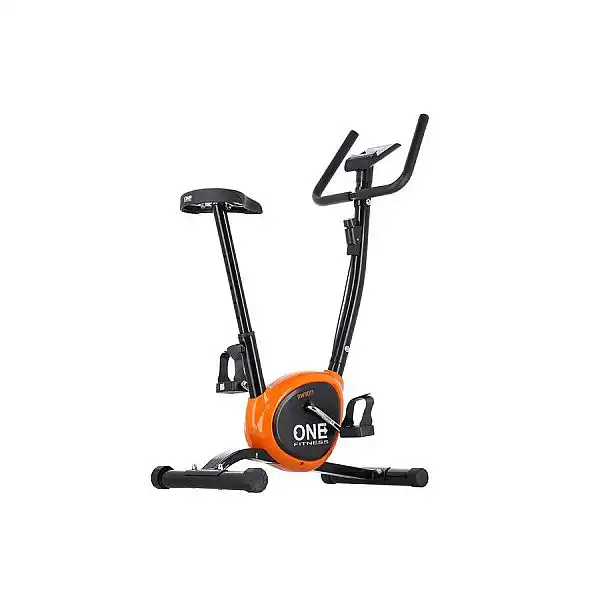 Велотренажер механічний One Fitness RW3011 чорно-оранжевий