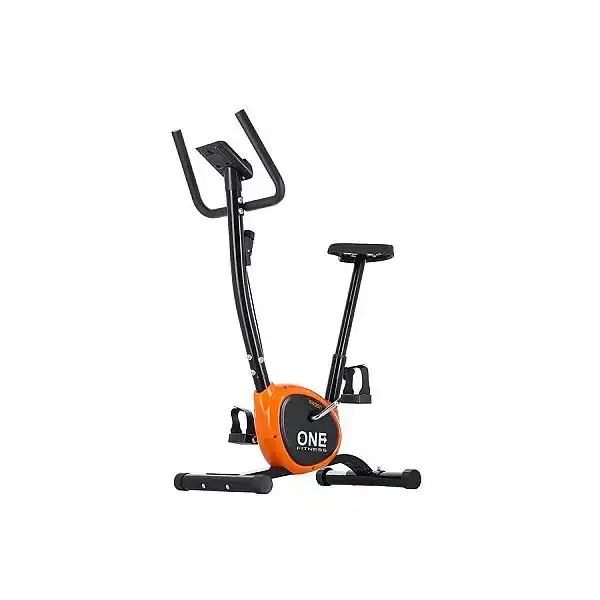 Велотренажер механічний One Fitness RW3011 чорно-оранжевий
