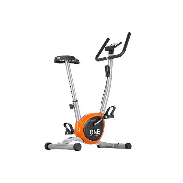 Велотренажер механічний One Fitness RW3011 срібно-оранжевий