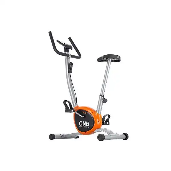 Велотренажер механічний One Fitness RW3011 срібно-оранжевий