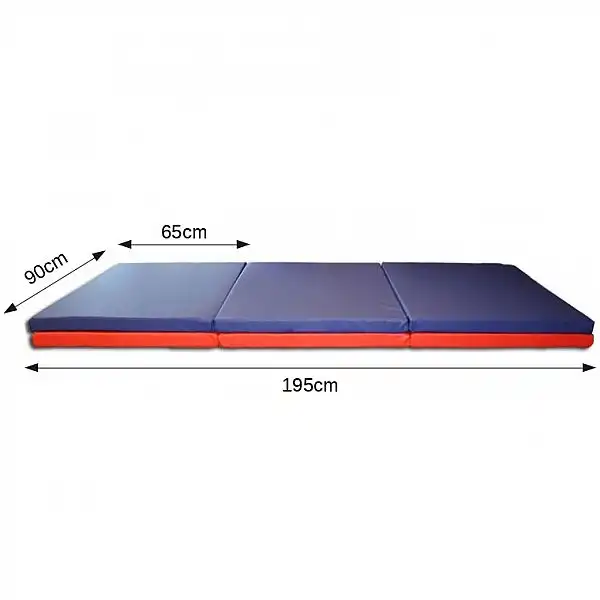 Folding Gymnastics Mat inSPORTline Pliago 195x90x5 Colour Red