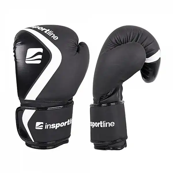 Настінна електронна ударна мішень inSPORTline Smartpunch + боксерські рукавички inSPORTline Shormag Колір чорний, розмір 12 унцій