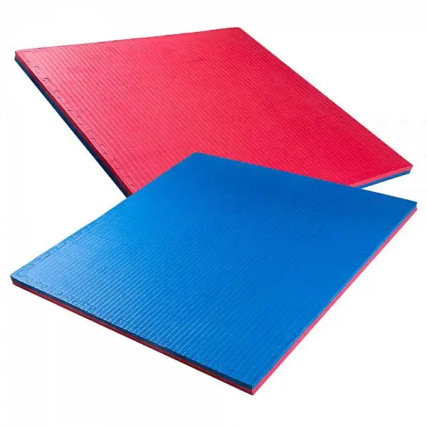 Килимок-пазл татамі inSPORTline Malmeida 100 x 100 x 4 см Колір Червоно-Синій