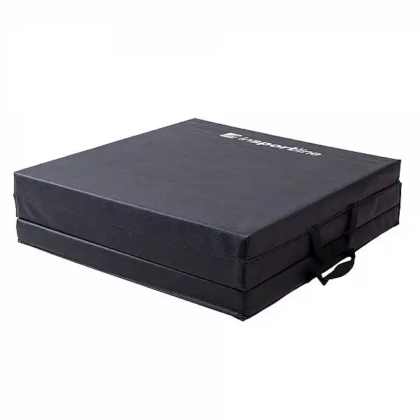 Складний гімнастичний килимок inSPORTline Trifold 180 x 60 x 5 см Колір Чорний