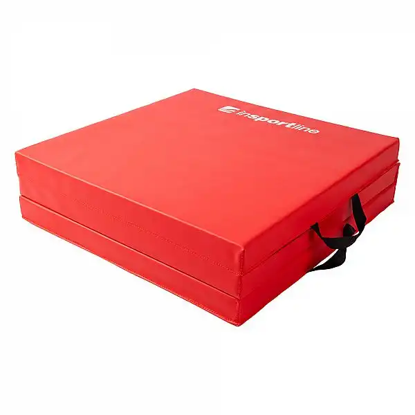 Складний гімнастичний килимок inSPORTline Trifold 180 x 60 x 5 см Колір Чорний