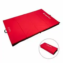 Складний гімнастичний килимок inSPORTline Kvadfold 200 x 120 x 5 см Колір Червон..