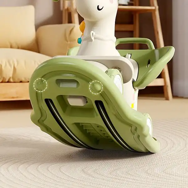 Коник-гойдалка 4-в-1 і велосипед для балансування inSPORTline Unicorino Колір яскраво-зелений