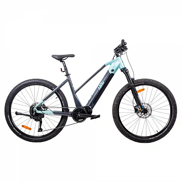 Женский горный электровелосипед inSPORTline ISL Asuki 630 Wh 27,5 дюймов – 2025 г. Цвет: аквамарин, размер рамы 18 дюймов (165–175 см)