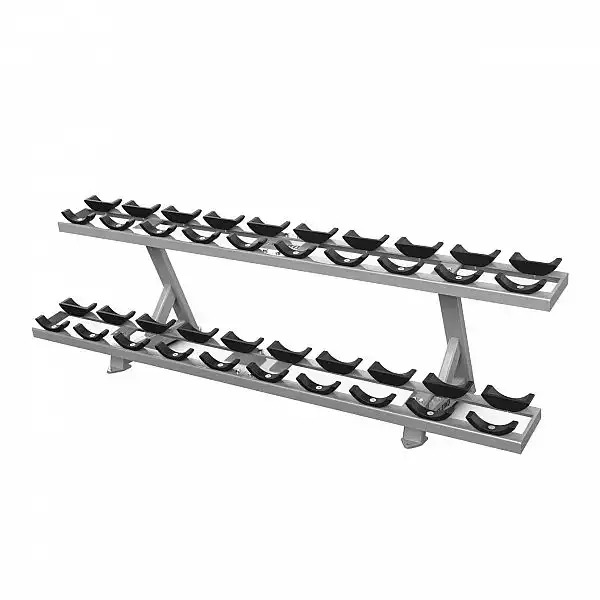 Двухуровневая стойка под гантели Eleiko Pro, серебристая 3002380-01