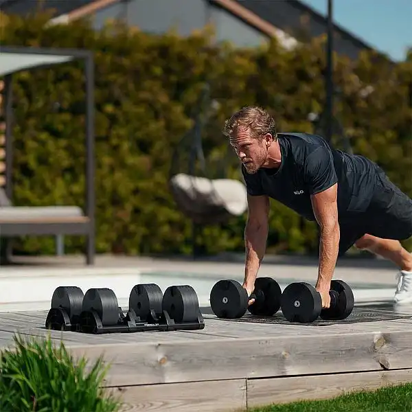 Гантелі набірні NUO Nuobell All Black 2-32 кг пара