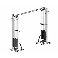 Реабілітаційний подвійний тренажер InterAtletikGym TB002-100